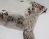 Ubrus gobelínový- KVĚTY hnědo- bílé, přírodní podklad - Rozměr: 100 x 100 cm (tolerance rozměru dle  výrobce +/- 3cm)