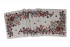 Obrus gobelínový- LIENKY VO KVETOCH, prírodný podklad 34 x 96 cm - Rozmer: 40 x 100 cm (tolerancia rozmeru podľa výrobca +/- 3cm)
