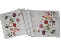 Ubrus gobelínový- MIX KVĚTŮ,  37 x 98 cm*