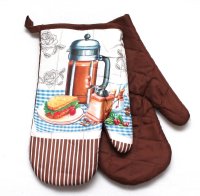 Rukavice do kuchyne hnedé - COFFEE**