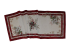 Ubrus gobelínový- VÁNOČNÍ VĚTVIČKA S PTÁČKEM, přírodní podklad 37 x 98 cm* - Rozměr: 40 x 100 cm (tolerance rozměru dle  výrobce +/- 3cm)