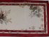 Ubrus gobelínový- VÁNOČNÍ VĚTVIČKA S PTÁČKEM, přírodní podklad 37 x 98 cm* - Rozměr: 40 x 100 cm (tolerance rozměru dle  výrobce +/- 3cm)