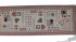 Obrus gobelínový- SRDCE MIX, červený kockovaný okraj, 44 x 140 cm - Rozmer: 45 x 140 cm (tolerancia rozmeru podľa výrobca +/- 3cm)