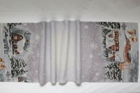 Obrus gobelínový- ZIMNÁ CHALÚPKA, 44 x 138cm