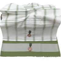 Kuchyňské utěrky, CIBULE- set 2 kusy, zeleno- bílé