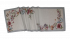Obrus gobelínový- KVETY S VTÁČKOM, smotanový podklad, 43x138 cm - Rozmer: 45 x 140 cm (tolerancia rozmeru podľa výrobca +/- 3cm)