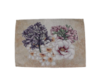 Ubrus gobelínový, prostírání- MIX KVĚTŮ FIALOVO- RŮŽOVO- BÍLÝCH-  32 x 46 cm