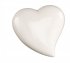 Srdce keramické, biele malé
