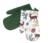 Rukavice do kuchyně zelené- LES