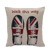 Povlak na vankúš, gobelínový- WALK THIS WAY