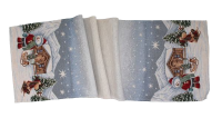 Ubrus gobelínový- SNĚHULÁK- 43 x 137 cm