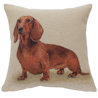 Povlak na polštář, gobelínový- PES JEZEVČÍK**