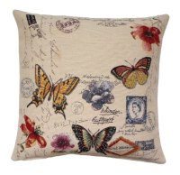 Povlak na polštář, gobelínový- RAZÍTKA S MOTÝLY
