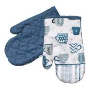 Rukavice do kuchyne modré - HRNČEKY*