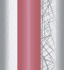 Zatemňovací látka BO- 31226/016, bílá s růžovo- vínovými pruhy a šedým vzorem= ZBYTEK 1,70 m x 1,50 m - Šíře: 150 cm