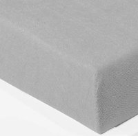 Froté napínací prostěradlo šedé s gramáží 210 g/m²- 180x200+30cm