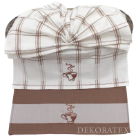 Kuchyňské utěrky- KÁVA- set 2 kusy, hnědé