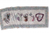 Obrus gobelínový- KOŠÍK S LEVANDULOU, okraj s ornamentmi 43x138 cm - Rozmer: 45 x 140 cm (tolerancia rozmeru podľa výrobca +/- 3cm)