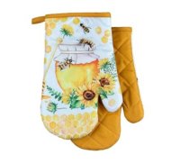 Rukavice do kuchyne žlté- MED**