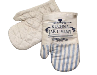 Rukavice do kuchyně smetanové - KUCHYŇ JAKO U MÁMY