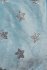 Detská deka - zavinovačka 75 x 100 cm, modrá so striebornými hviezdam