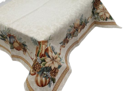 Ubrus gobelínový-  VÁNOČNÍ HVĚZDY A OZDOBY