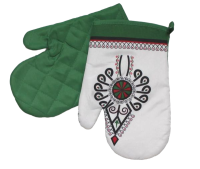 Rukavice do kuchyně zelené - FOLK