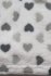Dětská deka - zavinovačka 75 x 100 cm, bílá se šedými srdíčky