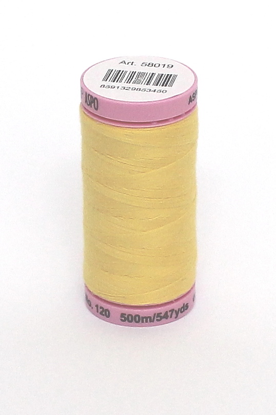Niť ASPO polyesterová- žltá, návin 500m