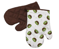 Rukavice do kuchyne hnedé - KIWI