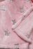 Detská deka - zavinovačka 75 x 100 cm, svetlo ružová so striebornými hviezdami