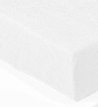 Froté napínací prostěradlo bílé s gramáží 210 g/m²- 180x200+30cm
