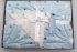 Dětská deka oboustranná- MOON 80 x 110 cm, modro- bílá
