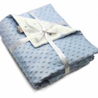 Dětská deka oboustranná- TOPPY 80 x 110 cm, modro- bílá